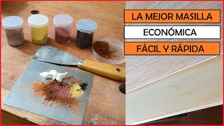 La MEJOR MASILLA para MADERA  FÁCIL  ECONÓMICA Y RÁPIDA [upl. by Tabb724]