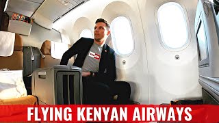 Review KENYA AIRWAYS 787 Business Class  BEST AFRICAN AIRLINE [upl. by Sherar]