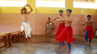 Kathakali Class For Kathakali At Kerala Kalamandalam Thrissur Keral India [upl. by Chastain]