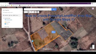 How to Create PropertyLandPlot Area Map with Google Maps [upl. by Anelle648]