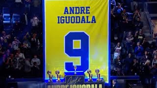 Andre Iguodalas FULL Warriors Jersey Retirement [upl. by Shirlee]