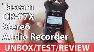 Tascam DR07X Stereo Audio Recorder 2020  Real World Testing [upl. by Nere]