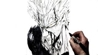 How To Draw Garou I One Punch Man [upl. by Ecneret]