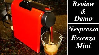 Nespresso by Delonghi Essenza Mini Review and Demo [upl. by Aehr796]