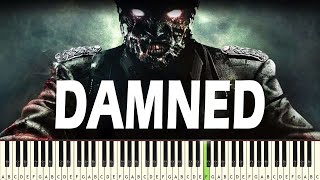 Black Ops Zombies  Damned  EASY PIANO TUTORIAL [upl. by Niras997]