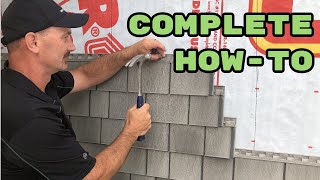 How To Install Vinyl Shakes Siding [upl. by Arimat]