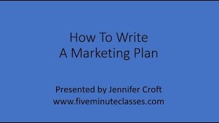 How To Write A Marketing Plan [upl. by Nawat172]