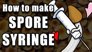 How to Make a Spore Syringe from Spore Print [upl. by Rennob233]