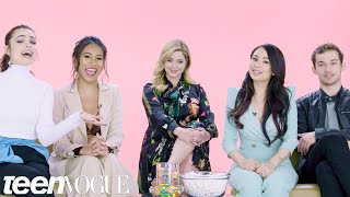 quotPretty Little Liars The Perfectionistsquot Cast Plays I Dare You  Teen Vogue [upl. by Theda314]