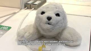 Cute Baby Seal Robot  PARO Theraputic Robot DigInfo [upl. by Gebhardt]