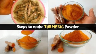 How to Make Turmeric Powder at home [upl. by Venice400]