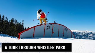 A Tour Through Whistler Terrain Park On Skis [upl. by Beare931]