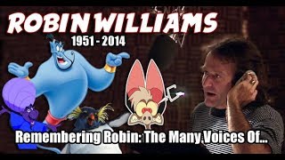 Many Voices of ROBIN WILLIAMS Animated Tribute HD High Quality [upl. by Ramal]