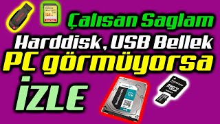 BILGISAYAR HARDDISKI GORMUYORSA IZLEYIN [upl. by Aloisia]