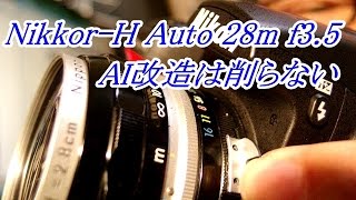 AI改造 第２弾 NikkorH Auto 28cm f35 [upl. by Buskus]