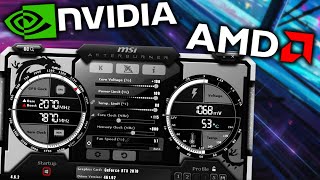 How to Overclock your PC GPU Nvidia amp AMD Safely to Boost Performance using MSI Afterburner [upl. by Orvah]