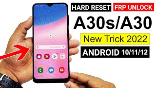 Samsung A30sA30 Hard Reset amp Frp Unlock New Method 2022 [upl. by Arytas697]