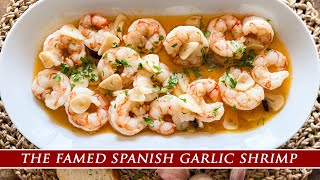 The Famous Spanish Garlic Shrimp  Gambas al Ajillo from Madrid [upl. by Rudich669]