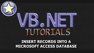 VBNET Tutorial  INSERT Records Into a Microsoft Access Database [upl. by Rockwood]