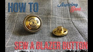 How to Fasten a Blazer Button [upl. by Ahsinej599]