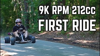 FIRST RIDE  20HP Big Valve Predator 212cc [upl. by Atihcnoc]