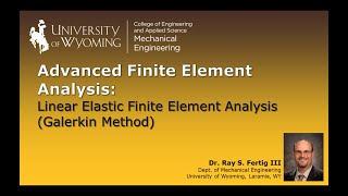 12 Linear Elastic Finite Element Analysis Galerkin Method [upl. by Hachmann]