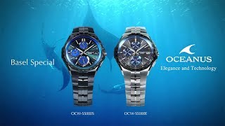 OCEANUS OCWS5000 SUPER SLIM HIGHSPEC CHRONOGRAPH  CASIO [upl. by Atnauqahs]