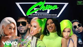 Anuel AA Nicki Minaj Daddy Yankee Doja Cat Karol G Cardi B Ozuna amp More  China Music Video [upl. by Khudari]