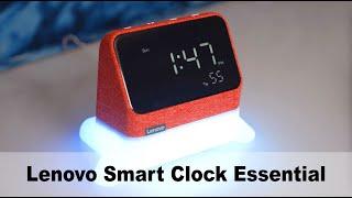 Lenovo Smart Clock Essential with Alexa handson first look [upl. by Luben938]