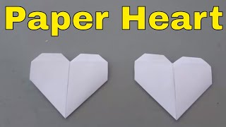 How To Make A Paper HeartFolding Origami Heart Tutorial [upl. by Riobard]