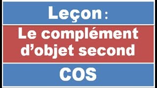 Le complément dobjet second [upl. by Leinahtan641]