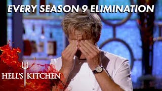 Every Series 9 Elimination On Hells Kitchen [upl. by Navetse]