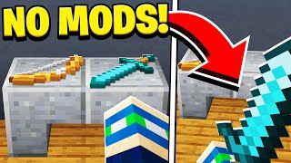 How to PLACE and PICK UP ANY ITEM in Minecraft Tutorial NO MODS [upl. by Esina]