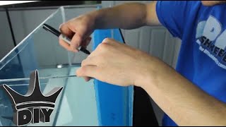 HOW TO Build a fully integrated aquarium filter  Internal sump TUTORIAL [upl. by Ballou]