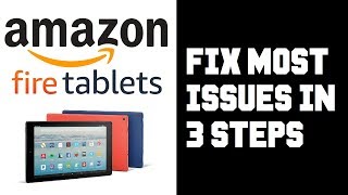 Amazon Fire Tablet How To Fix Most Issues in 3 Steps  Frozen Reset Wifi Connection Update [upl. by Priestley]