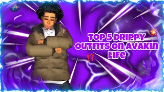 Top 5 Drippy Male Outfits Avakin Life Part 3 🥶 [upl. by Naot]