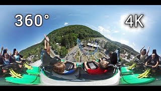 Impulse 360° front seat onride 4K POV Knoebels Amusement Park [upl. by Barina]