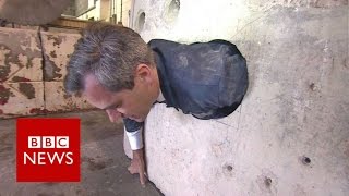 BBC man stuck trying Hatton Gardens vault hole  BBC News [upl. by Aninnaig]