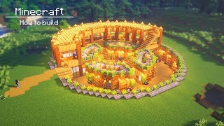 Minecraft  How To Build a Large circle underground and ground base [upl. by Gerome568]