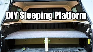 Quick and Easy DIY Truck Bed Sleeping Platform [upl. by Lionello]