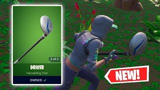 NEW DRIVER Pickaxe Gameplay in Fortnite [upl. by Anasor]