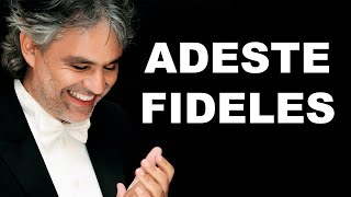 Adeste Fideles backing track karaoke instrumental Andrea Bocelli [upl. by Nikita487]