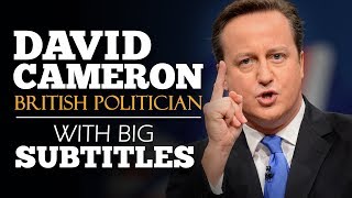 ENGLISH SPEECH  DAVID CAMERON Brexit Referendum 2013 English Subtitles [upl. by Enirahtak]