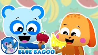 Apples and Bananas  The Mimbles on Blue Bagoo – English Kids Songs amp Nursery Rhymes [upl. by Sontag]