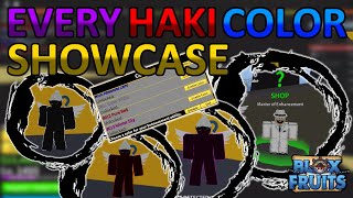 EVERY HAKI COLOR SHOWCASE NEW TITLES  BLOX FRUITS [upl. by Phaedra504]