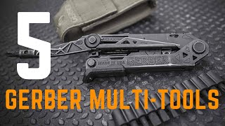 TOP 5 GERBER MULTITOOLS [upl. by Akeinahs909]