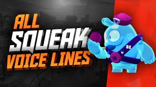 SQUEAK Voice Lines  Brawl Stars [upl. by Natalee50]