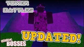 UPDATED Tower Battles  ALL BOSSES Roblox [upl. by Ojiram]