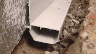 Basement Waterproofing  WaterGuard Perimeter Drainage Channel [upl. by Nicholson677]