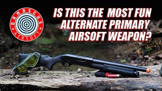 Affordable Alternate Primary Weapon  CYMA M870 Full Metal Airsoft Shotgun Review [upl. by Yolane]